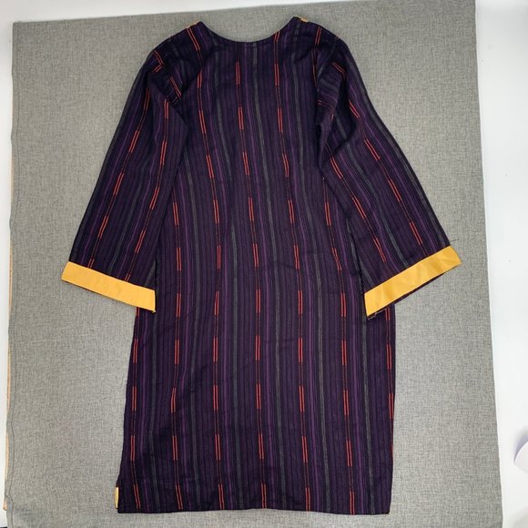 Modila Fashion Pakistani / Indian Dress Purple Gold Sequin Bead‎ Detail Small - Picture 10 of 13